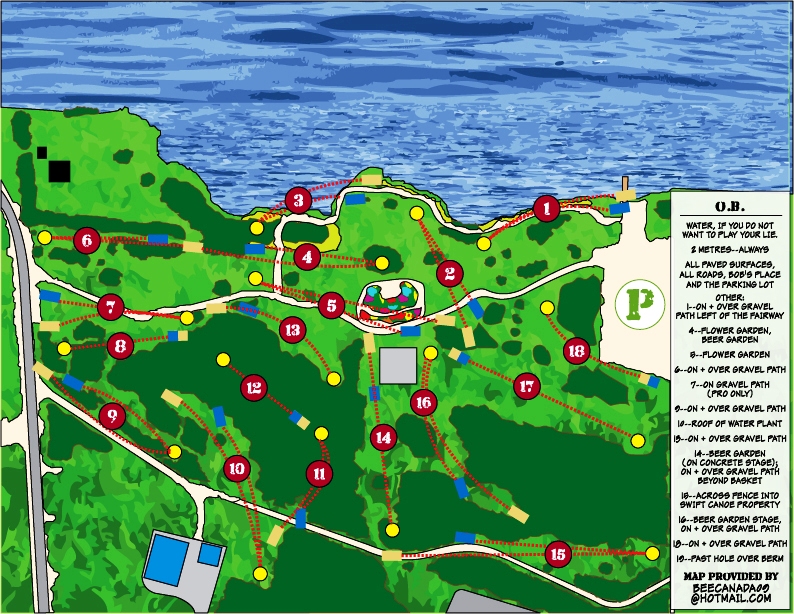 New South River Disc Golf Course Map